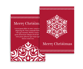 Merry Christmas greeting card, vector illustration. Ornament. Great for invitation, flyer, menu, brochure, postcard, background, wallpaper, decoration, or any desired idea.