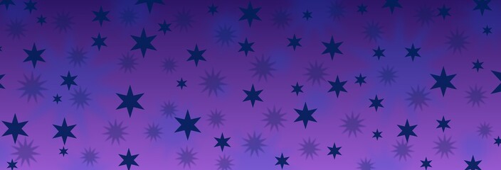 purple stars winter background