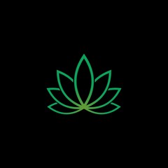 modern cannabis oil product dispensaries vector logo design