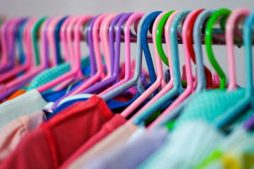 Colorful clothes hanger