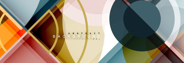 Obraz premium Abstract background bright circles geometric design