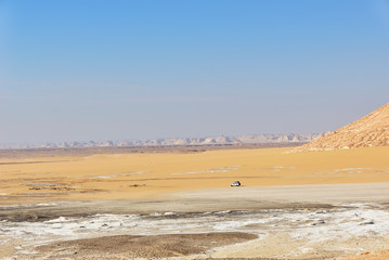 Aqabat mountains in Sahara, Egypt