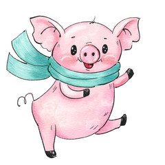 cute cartoon pig