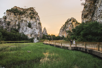 Fototapeta premium old bridge in the park
