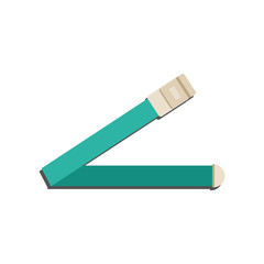 Emergency tourniquet icon - medical equipment for first aid in case of bleeding isolated on white background. Necessary tool for medicine chest in flat vector illustration for healthcare concept.