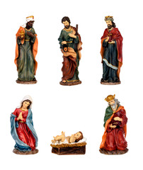 Ceramic figures for the nativity scene