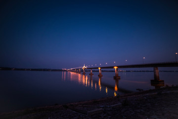 Fototapeta premium Bridge over the Mekong River Second Thailand