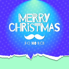 Christmas greeting card with scandinavian style letter