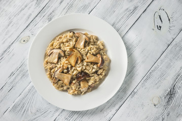 Risotto with porcini mushrooms