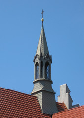 Fototapeta na wymiar church steeple with cross