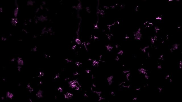 Purple Water Rain Drops on Glass Overlay Loopable Element