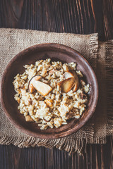 Risotto with porcini mushrooms