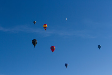 Fototapeta na wymiar Hot air balloons in the sky