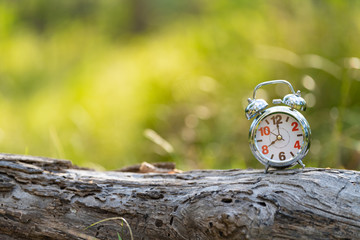 Retro Alarm Clock with Bokeh