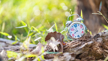 Retro Alarm Clock with Bokeh