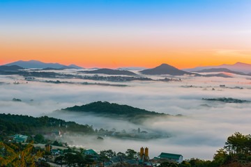 Sun Rise on Da Lat City, The Place cover Fog almost every morning early