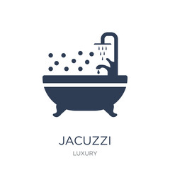 Jacuzzi icon. Trendy flat vector Jacuzzi icon on white background from Luxury collection