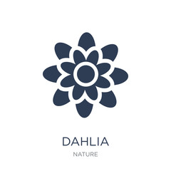 Dahlia icon. Trendy flat vector Dahlia icon on white background from nature collection