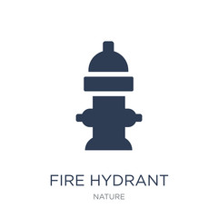 Fire hydrant icon. Trendy flat vector Fire hydrant icon on white background from nature collection