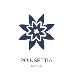 Poinsettia icon. Trendy flat vector Poinsettia icon on white background from nature collection