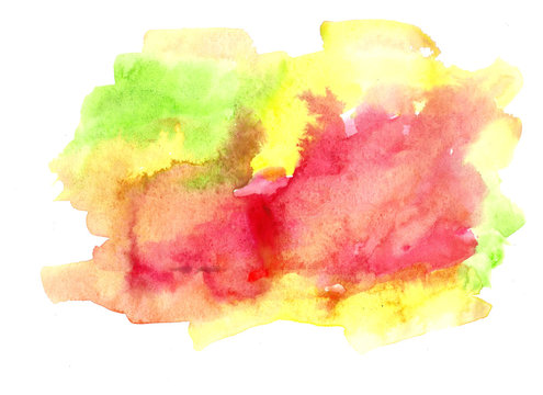 Colorful bright watercolor abstract background