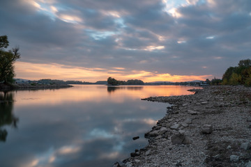 Sunrise in Oestrich Winkel, Germany