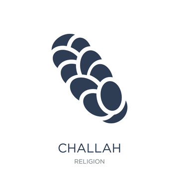 Challah icon. Trendy flat vector Challah icon on white background from Religion collection