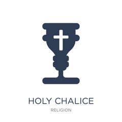 Holy chalice icon. Trendy flat vector Holy chalice icon on white background from Religion collection