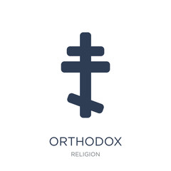 Orthodox icon. Trendy flat vector Orthodox icon on white background from Religion collection