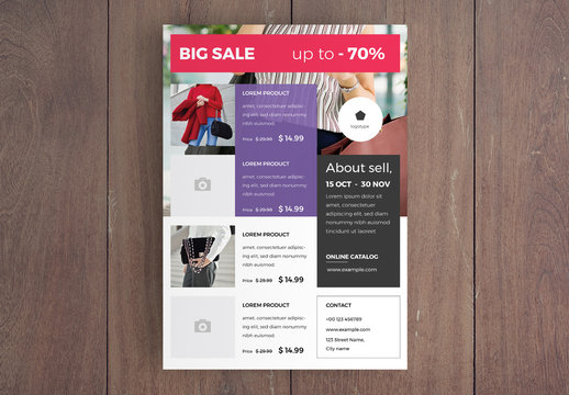 Shopping Sale Flyer Layout