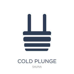 Cold Plunge icon. Trendy flat vector Cold Plunge icon on white background from sauna collection