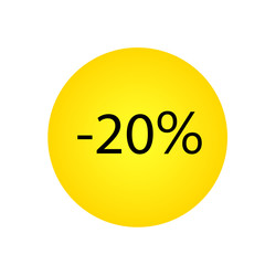 discount icon vector