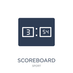 Scoreboard icon. Trendy flat vector Scoreboard icon on white background from sport collection