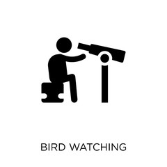 Bird watching icon. Bird watching symbol design from Activity and Hobbies collection.