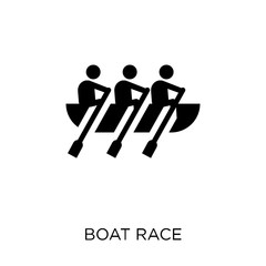 Boat race icon. Boat race symbol design from Activity and Hobbies collection.
