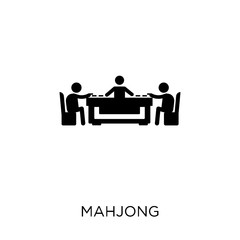 Mahjong icon. Mahjong symbol design from Activity and Hobbies collection.