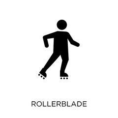 Rollerblade icon. Rollerblade symbol design from Activity and Hobbies collection.
