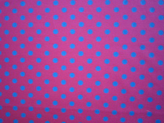 Tupfenstoff pink-blau