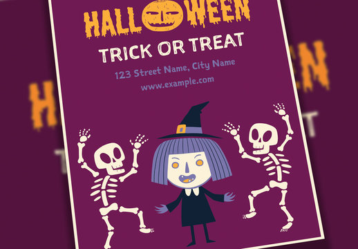 Halloween Event Flyer Layout