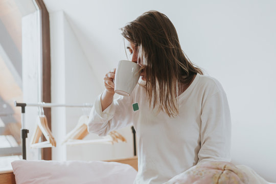 Woman in bed