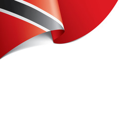 trinidad and tobago flag, vector illustration on a white background