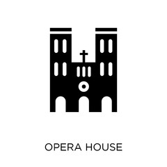 Opera house icon. Opera house symbol design from Architecture collection.