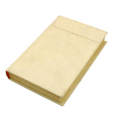 Naklejka premium old hardcover book, isolated