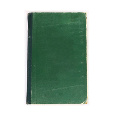 old hardcover book, isolated