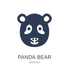 Panda bear icon. Trendy flat vector Panda bear icon on white background from animals collection