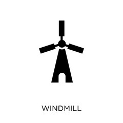 Windmill icon. Windmill symbol design from Architecture collection.