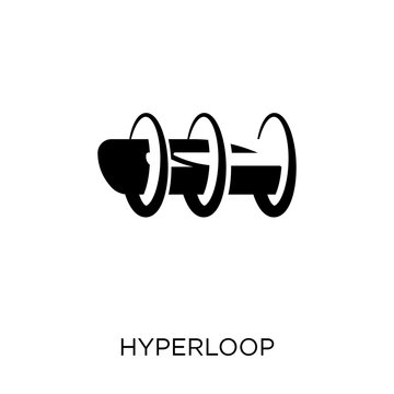 Hyperloop icon. Hyperloop symbol design from Future technology collection. Simple element vector illustration. Can be used in web and mobile.