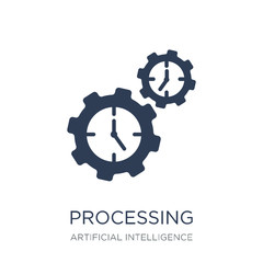Processing icon. Trendy flat vector Processing icon on white bac
