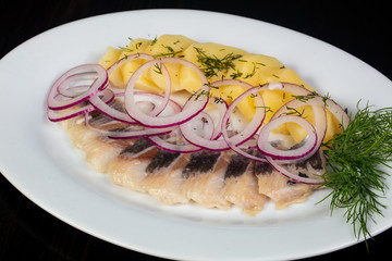 Herring fillet with potato