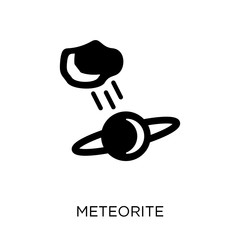 Meteorite icon. Meteorite symbol design from Astronomy collection. Simple element vector illustration. Can be used in web and mobile.